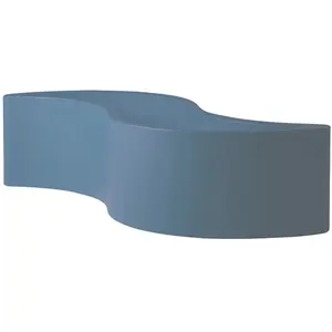 Slide Vase Wave Pot (Bleu Poudre - Polyéthylène)