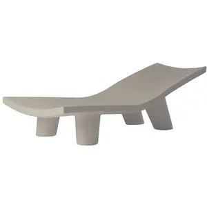 SLIDE chaise longue pour extérieur LOW LITA LOUNGE (Gris pigeon - Poly... pas cher
