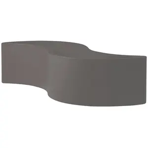 Slide Vase Wave Pot (Gris Argille - Polyéthylène)