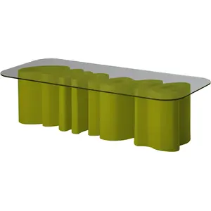 SLIDE table basse AMORE TABLE (Citron vert - Polyéthylène et verre)Vendu parmyareadesign