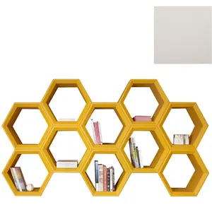 SLIDE bibliothèque HEXA (Blanc lait - Polyéthylène)Vendu parmyareadesign