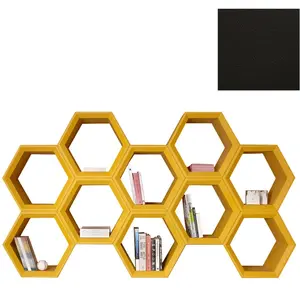 SLIDE bibliothèque HEXA (Noir - Polyéthylène)Vendu parmyareadesign