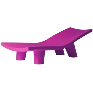 SLIDE chaise longue pour extérieur LOW LITA LOUNGE (Fuchsia - Polyéthy...