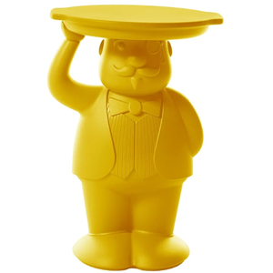 SLIDE table basse AMBROGIO (Jaune safran - Polyéthylène)