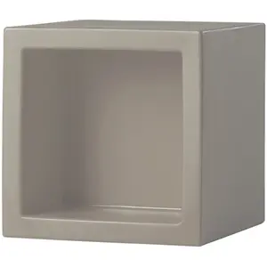 SLIDE élément modulaire OPEN CUBE 43 cm (Gris pigeon - Polyéthylène)Vendu parmyareadesign