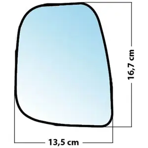 Miroir de rétroviseur gauche MAD 2037 - Réf. 2037 pas cher