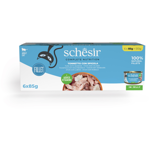 6x85g Thon avec bar Schesir Complete Nutrition Nourriture humide en ge... pas cher