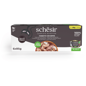 6x85g Thon avec du calmar Schesir Complete Nutrition Nourriture humide... pas cher