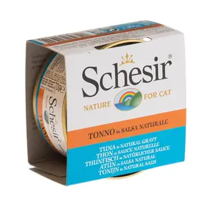 Schesir Thon et dorade en bouillon - 24 x 70 g de nourriture pour chat pas cher