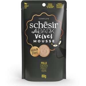 Schesir After Dark, Goût de Poulet en Mousse, Nourriture Humide complète pour Chats Adultes (enveloppes 12 x 80 g) pas cher