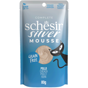 Comparateur de prix : Schesir Silver Mousse 12 x 80 g pour chat   poulet