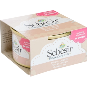 Boîtes Chat - Schesir Kitten Care Mousse Poulet - 85 gr pas cher