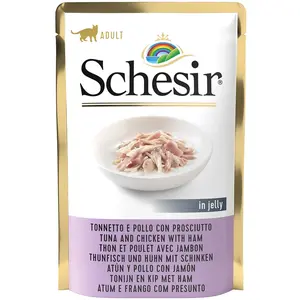 Comparateur de prix : Schesir Sachets Pâtées en gelée Adult - 6 x 85 g