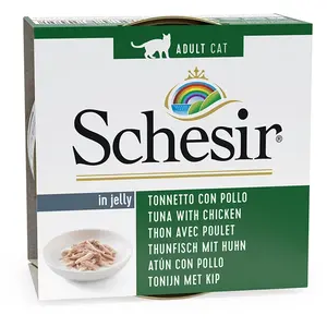 Comparateur de prix : Schesir 20x85g Schesir En Gelée Kitten Filet De Poulet, Aloe - Pâtée Pour Chat