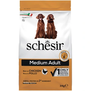 Schesir Medium Adult au poulet 3 kg, croquettes pour chien pas cher