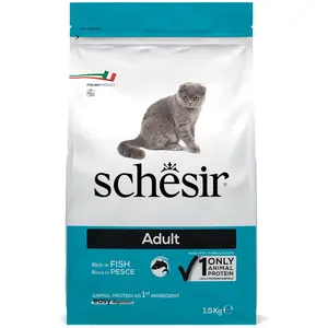 Comparateur de prix : 1,5kg Adult Maintenance poisson Schesir - Croquettes pour Chat