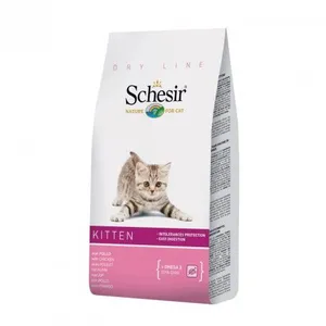Comparateur de prix : Schesir Cat Kitten Poulet Nourriture sèche pour Chaton Sac de 1,5 kg