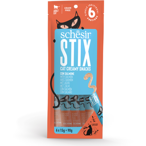 Schesir Stix Creamy Snacks 90 g pour chat - saumon pas cher