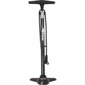 Mvtek Pompe BLOW en Acier Noir avec Manomètre Numérique, 8/10 Bar, 32x670mm