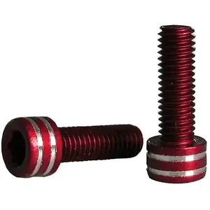 Vis M5x15mm en Aluminium CNC Rouge XON (Paquet de 2 Pièces) pas cher