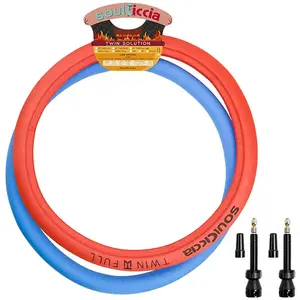 Kit Soulciccia 27,5x45mm Twin Full avec 2 Valves Tubeless - Set Complet pas cher