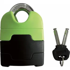 Cadenas en U MVTEK 78x83mm, Diamètre 33mm, Noir/Vert - Sécurité Vélo/S...