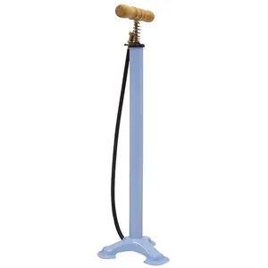Pompe d'Atelier MVTEK en Acier Bleu avec Poignée en Bois pas cher