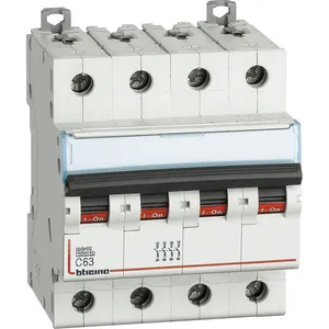 Comparateur de prix : BTicino FN84C63 Disjoncteur magnétothermique modulaire BTDIN60 4P 63A courbe C