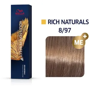 Comparateur de prix : Coloration Koleston Perfect ME+ 8/97 blond clair fumé marron Wella 60ML