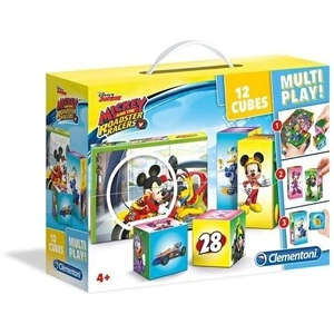 Clementoni puzzle de blocs Cubi 12 Multiplay- Disney Jr 12 blocs pas cher