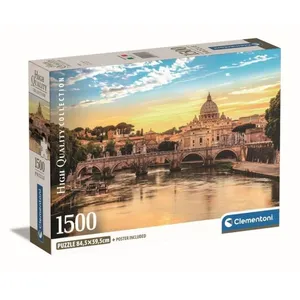 Comparateur de prix : Clementoni - 1500p Rome - 59,2 x 84,3 cm - Avec poster