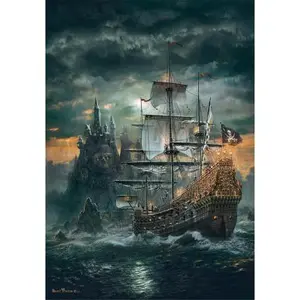 Comparateur de prix : Clementoni - 1500p Bateau de pirate - 59,2 x 84,3 cm - Avec poster