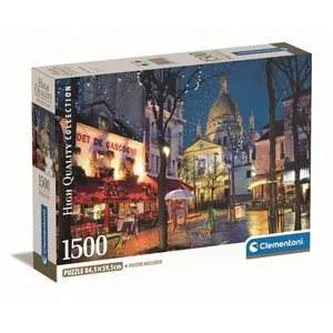 Comparateur de prix : Clementoni - 1500p Paris Montmartre - 59,2 x 84,3 cm - Avec poster