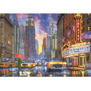 Clementoni Puzzle 2000 pièces : Manhattan pluvieux pas cher