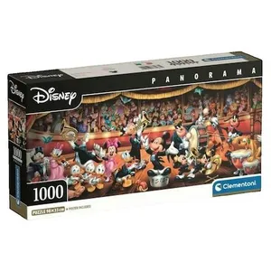 Clementoni Puzzle Compact 1000 pièces Panorama : Orchestre Disney