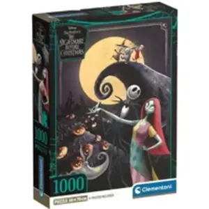Clementoni Puzzle Compact 1000 pièces : L'étrange Noël de Mr Jack pas cher