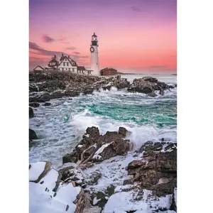Clementoni Puzzle 1000 pièces : Première neige à Portland Head pas cher