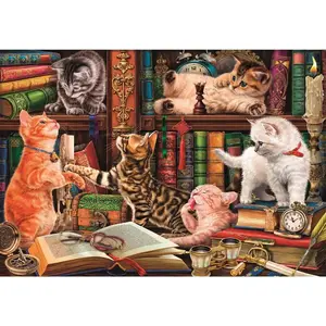 Clementoni Puzzle 1000 pièces : Curieuse moustaches pas cher