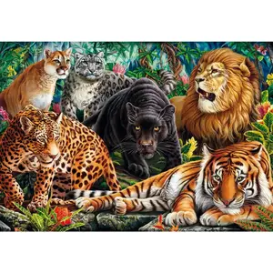 Clementoni Puzzle Compact 500 pièces : Les Chats Sauvages pas cher