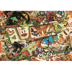 Clementoni Puzzle Compact 500 pièces : Collectionneur de Papillons pas cher
