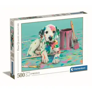 Puzzle 500 pièces - Funny Dalmatian - Clementoni Puzzle - CLE-35150 pas cher