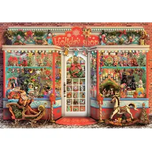 Clementoni Puzzle 1000 pièces : La boutique des Fêtes pas cher