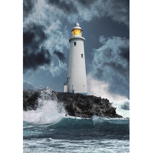 Clementoni Puzzle Compact 1000 pièces : Phare dans la tempête pas cher