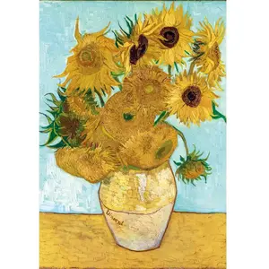 Clementoni Puzzle Compact 1000 pièces : Van Gogh - Tournesols pas cher