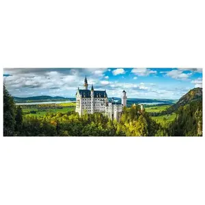 Clementoni Puzzle Compact 1000 pièces Panorama : Neuschwanstein