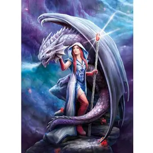 Puzzle de 1000 pièces Clementoni Dragon Mage Violet 69x50 cm 8005125395255 pas cher