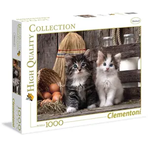 Clementoni - 39340 - Puzzle - High Quality Collection - Gattini - 1000 Pièces pas cher