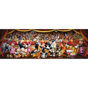 Clementoni - Puzzle panorama Disney Orchestra - 1000 pièces - Fabriqué en Italie pas cher