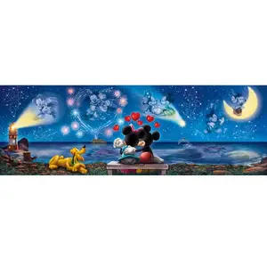 Puzzle Panorama - Mickey et Minnie  - Clementoni Puzzle  - 39449  pas cher