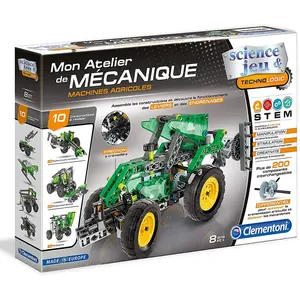 Clementoni Jeu de construction Mon atelier de mécanique Machines agricoles pas cher